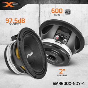 PRV Audio 6MR600X-NDY-4