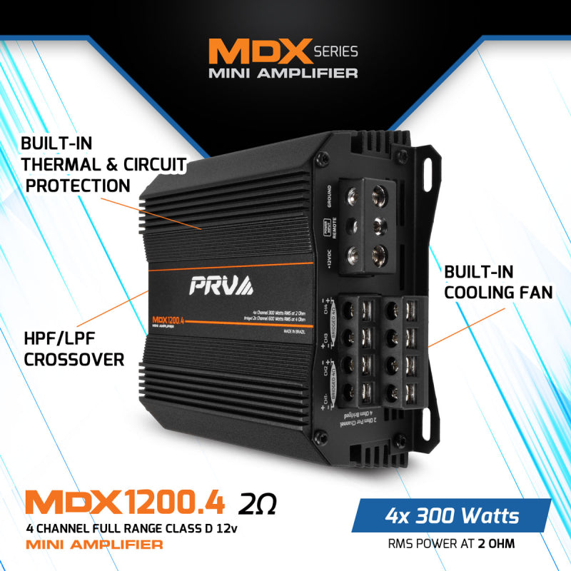 PRV Audio MDX1200.4 2 OHM